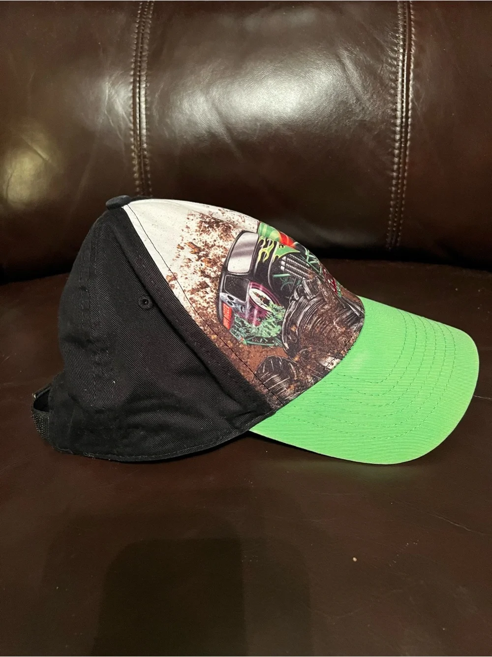 Grave Digger Monster Truck Kids Cap - Green/Black